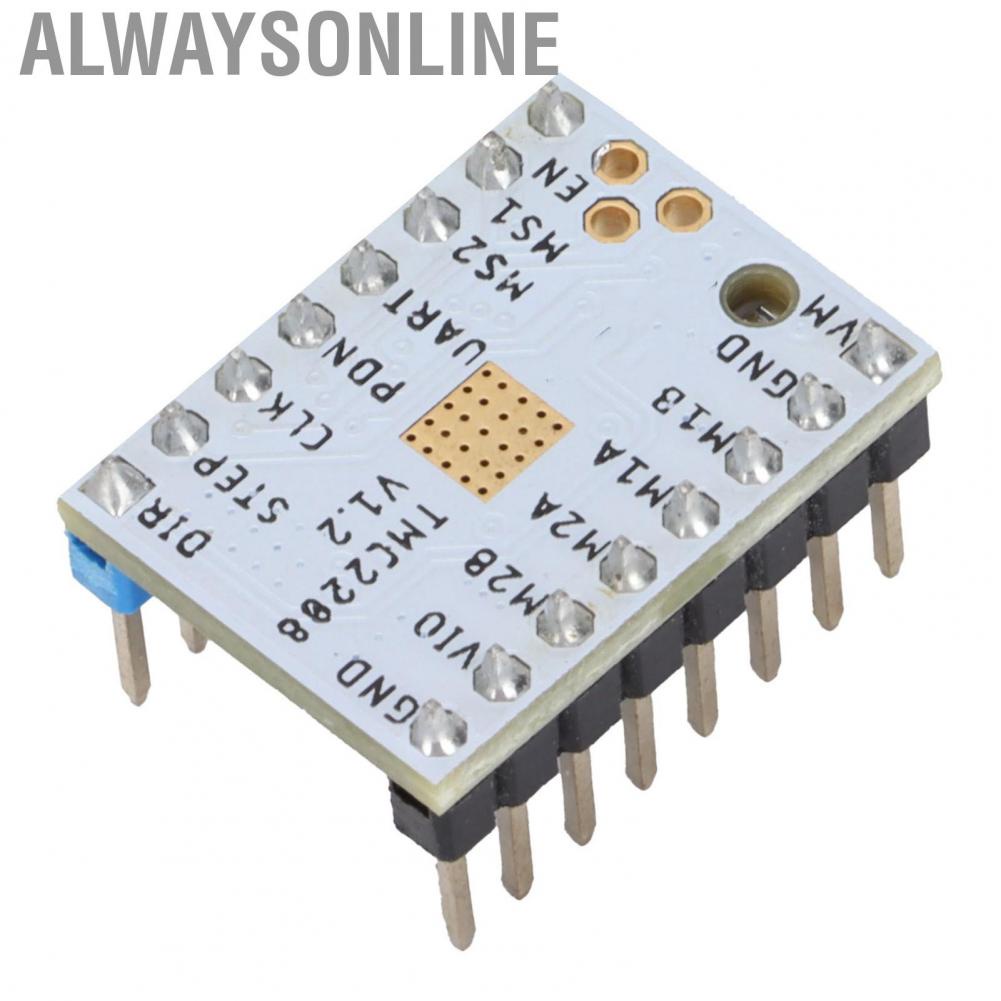 Alwaysonline Stepper   TMC2208 V1.2 Module Accessories with Heat Sink Screwdriver for 3D Printer Motherboard