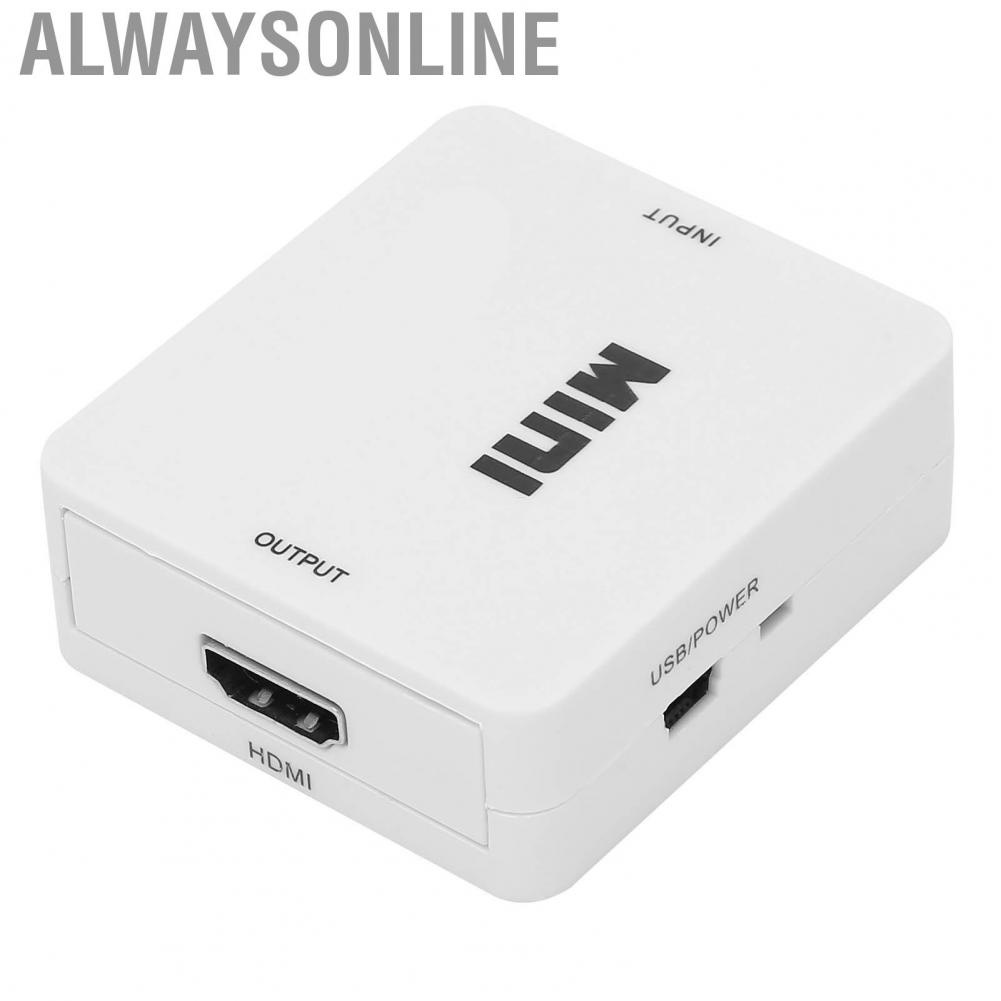 Alwaysonline Mini VGA2 To HD Multimedia Interface Video Converter Adapter For TV