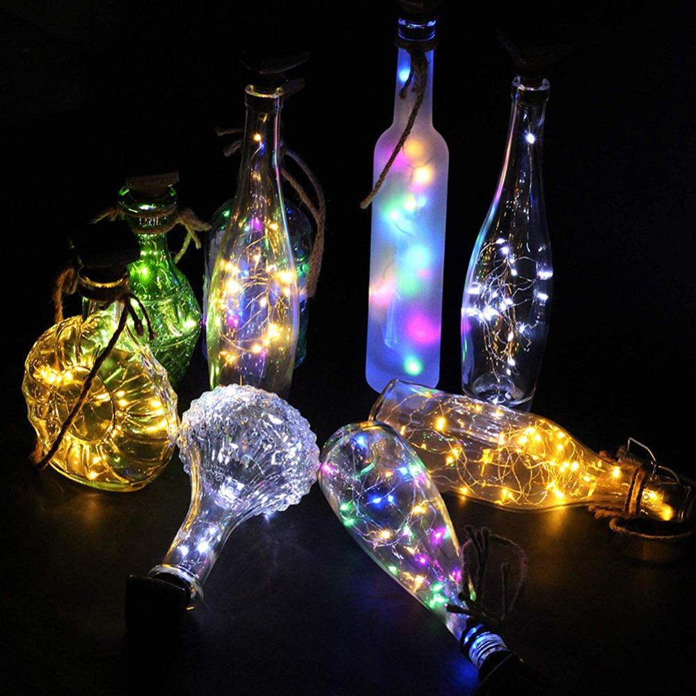 Set 5 Dây Đèn LED 20 Bóng Ánh Sáng Đồng Chống Thấm Nước Trang Trí Chai Rượu DIY