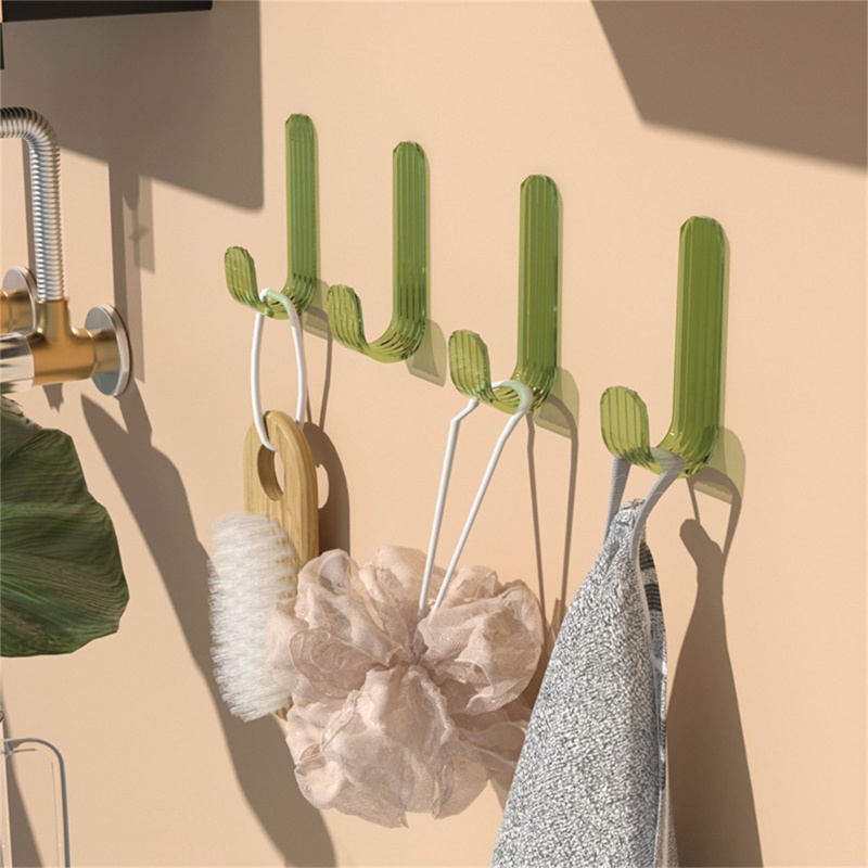 Set 5 Móc Treo Đồ Dán Tường Trong Suốt Tiện Dụng