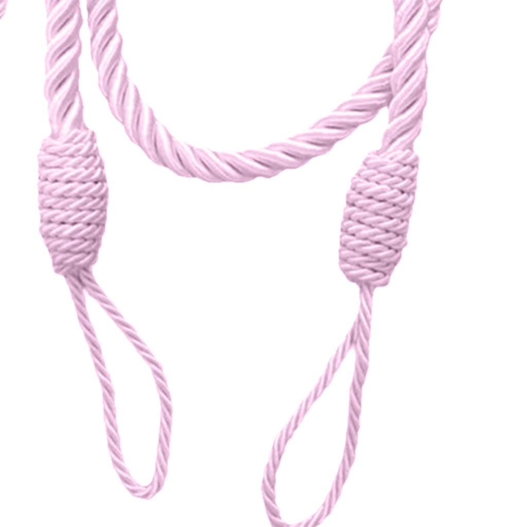 Bộ 2 Dây Cột Rèm Cửa Tua Rua Màu Hồng Xinh Xắn