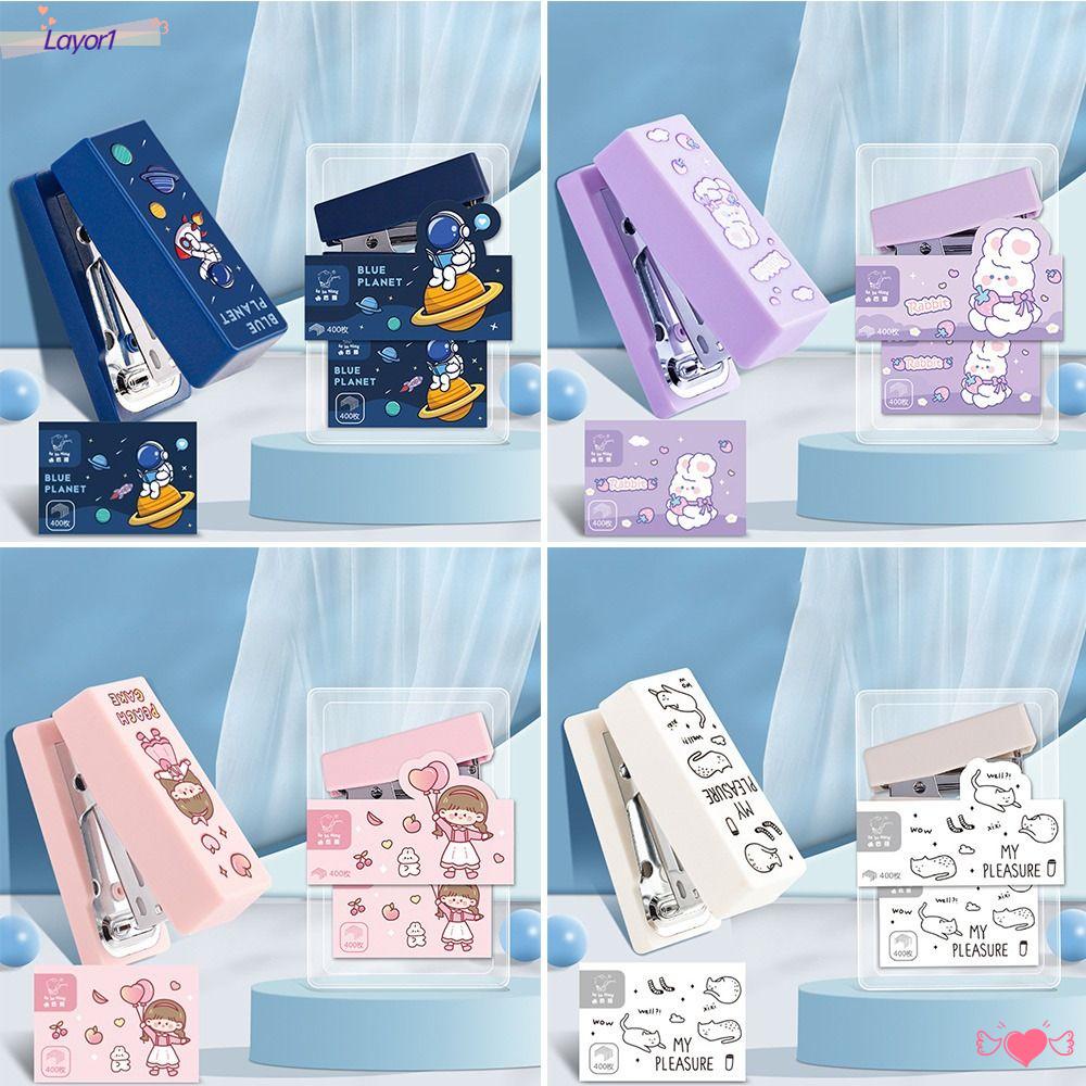 LAYOR1 2 Set Dụng Cụ Dập Ghim Mini Kèm 400 Kim Bấm