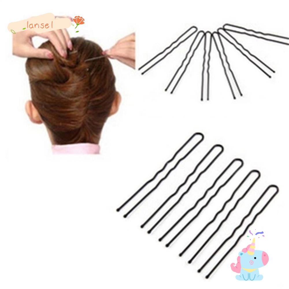LANSEL Kẹp Tóc Kim Loại Gợn Sóng 3 Kiểu Thời Trang
