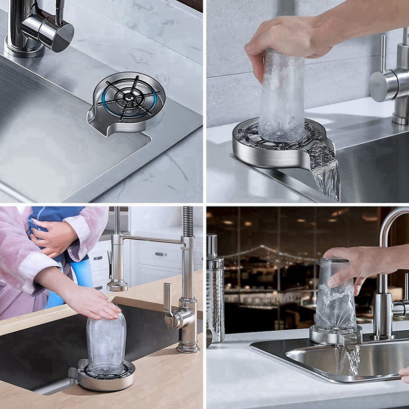 Dụng Cụ Rửa Kính Nhanh Chóng Bằng Thép Không Gỉ Cho Nhà Bếp / Quán Bar / Gia Đình