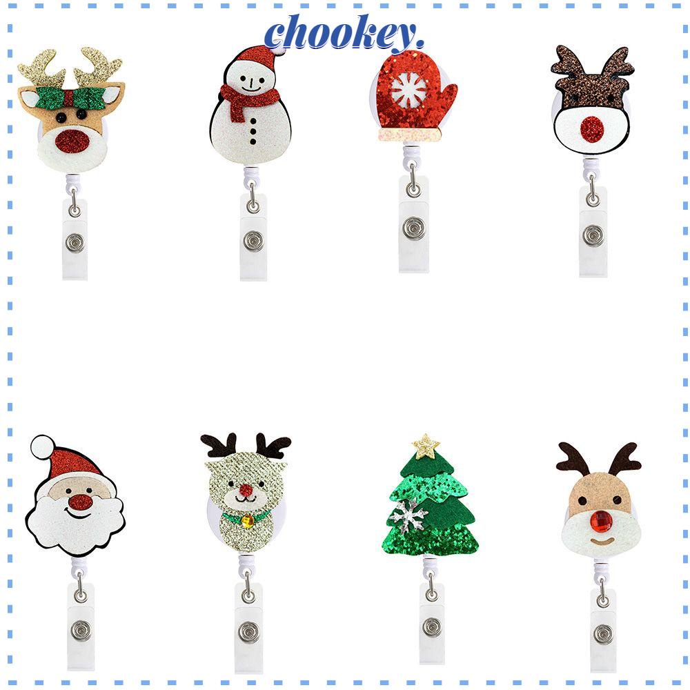 CHOOKEY Giá Đỡ Huy Hiệu Có Thể Xoay 360 Độ Phong Cách Giáng Sinh