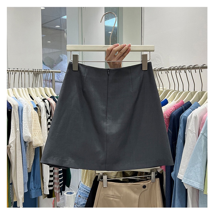 [Miniskirt] Váy Ngắn Chữ a Xếp Ly Lưng Cao Ôm Dáng Mẫu Mới 2023 Dễ Phối Đồ Phong Cách Mùa Hè Cho Nữ