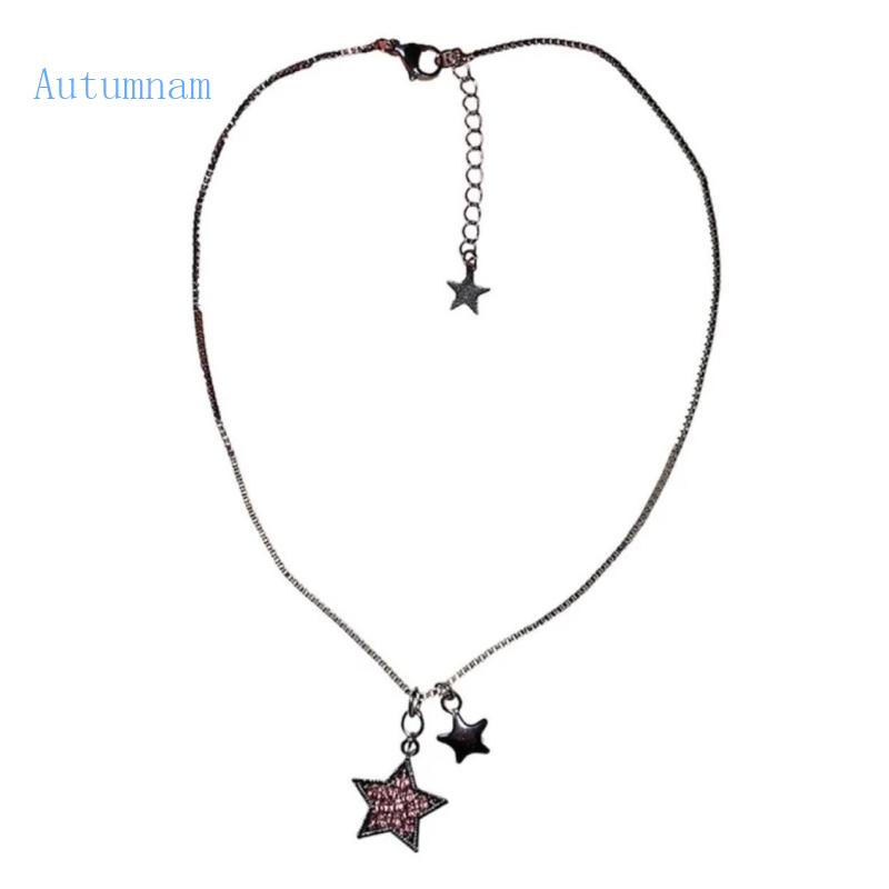 Vòng Cổ Choker Bằng Thép Titan Hình Ngôi Sao Năm Cánh