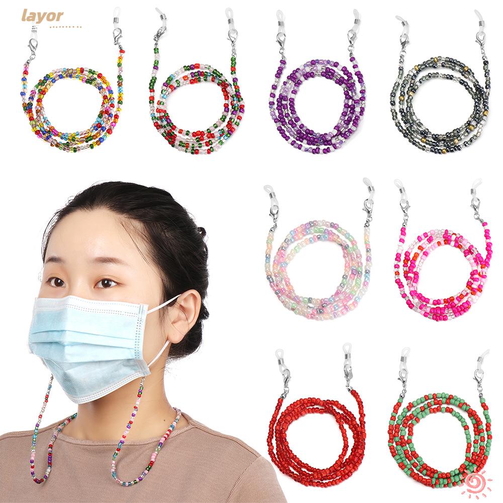 LAY Dây Chuỗi Hạt Acrylic Giữ Mắt Kính Chống Thất Lạc Thời Trang