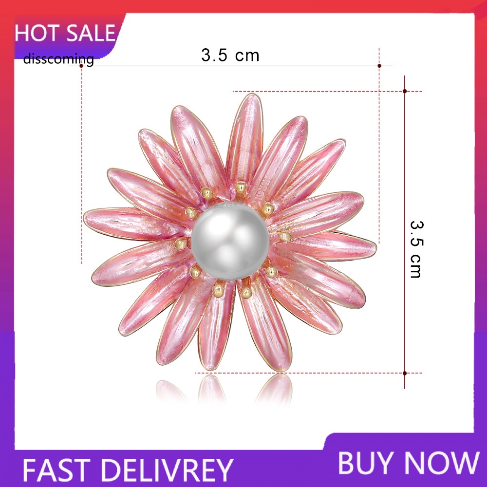 Sl| Ghim Cài Áo Hình Hoa Cúc Nhỏ Đơn Giản Thời Trang