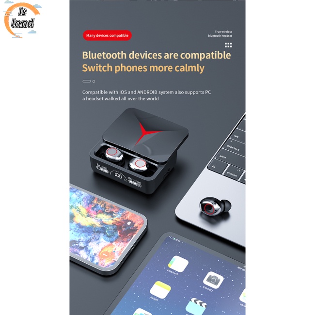 Tai Nghe Nhét Tai Không Dây Bluetooth 5.3 M90 Tws Có Chức Năng Gọi Điện Cảm Ứng