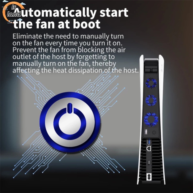 Quạt Làm Mát Hiệu Quả Olygame Với 3 Quạt Làm Mát Siêu Nhỏ Tương Thích Với Ps5 Console Host