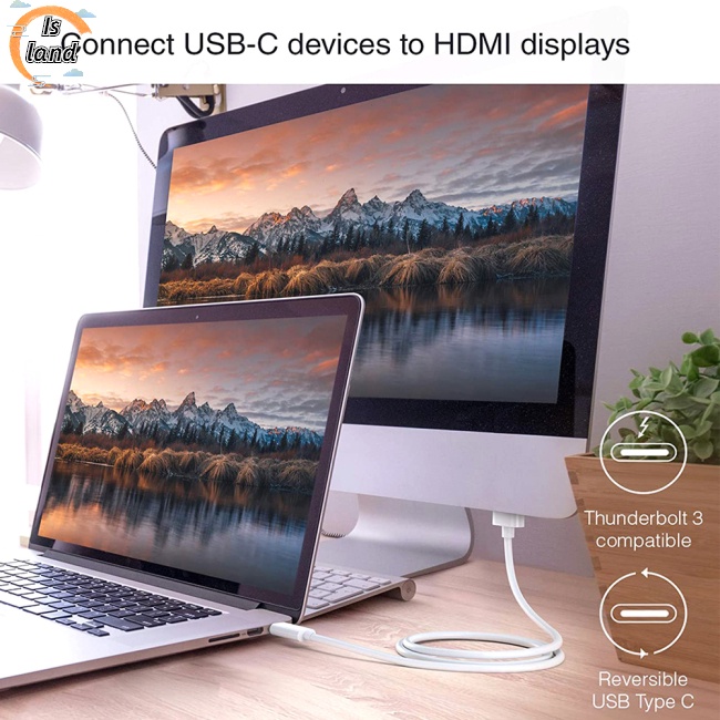 Cáp ChuyểN ĐổI 10Gbps 4k 30hz Sang Hdmi Cho MàN HìNh MáY ChiếU Hdtv 1.8M