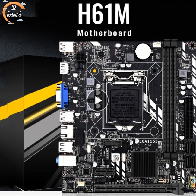 Bảng Mạch Chủ H61m 1155-pin Ddr3 Lõi Tứ I5 I7 Kênh Kép Hd Hỗ Trợ Cho Máy Tính