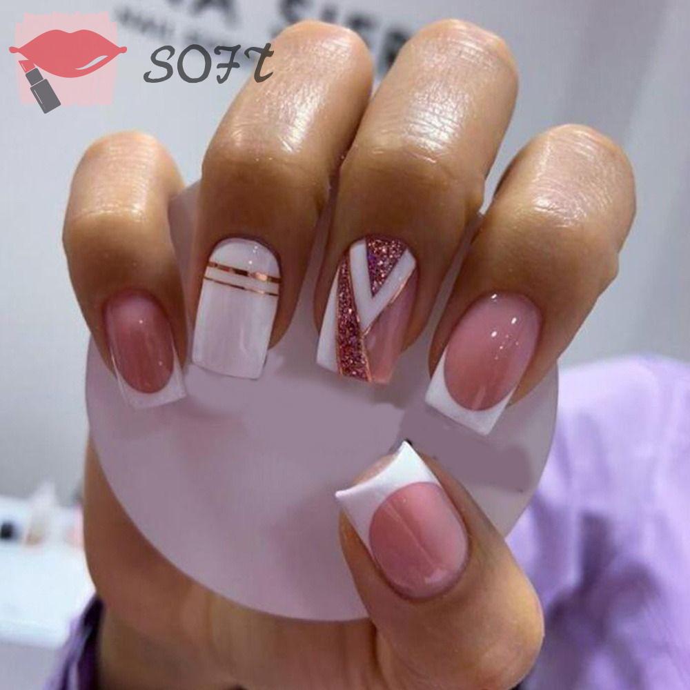 Bộ Móng Tay Giả Có Thể Tháo Rời Độ Dài Vừa Thời Trang Cho Nữ