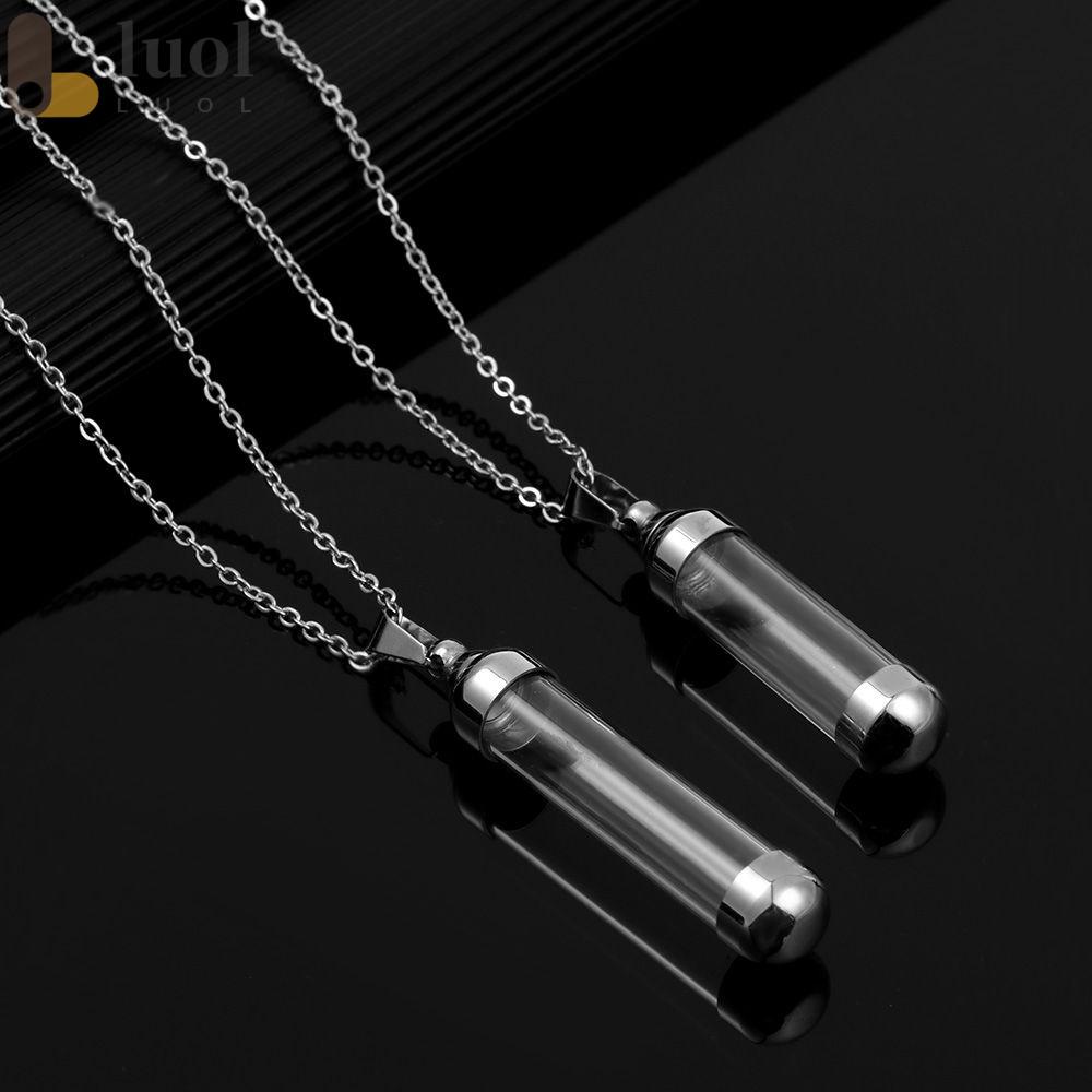 LUOL Mặt Vòng cổ Bằng Kính Có Nắp Vặn Dùng Làm Trang Sức DIY