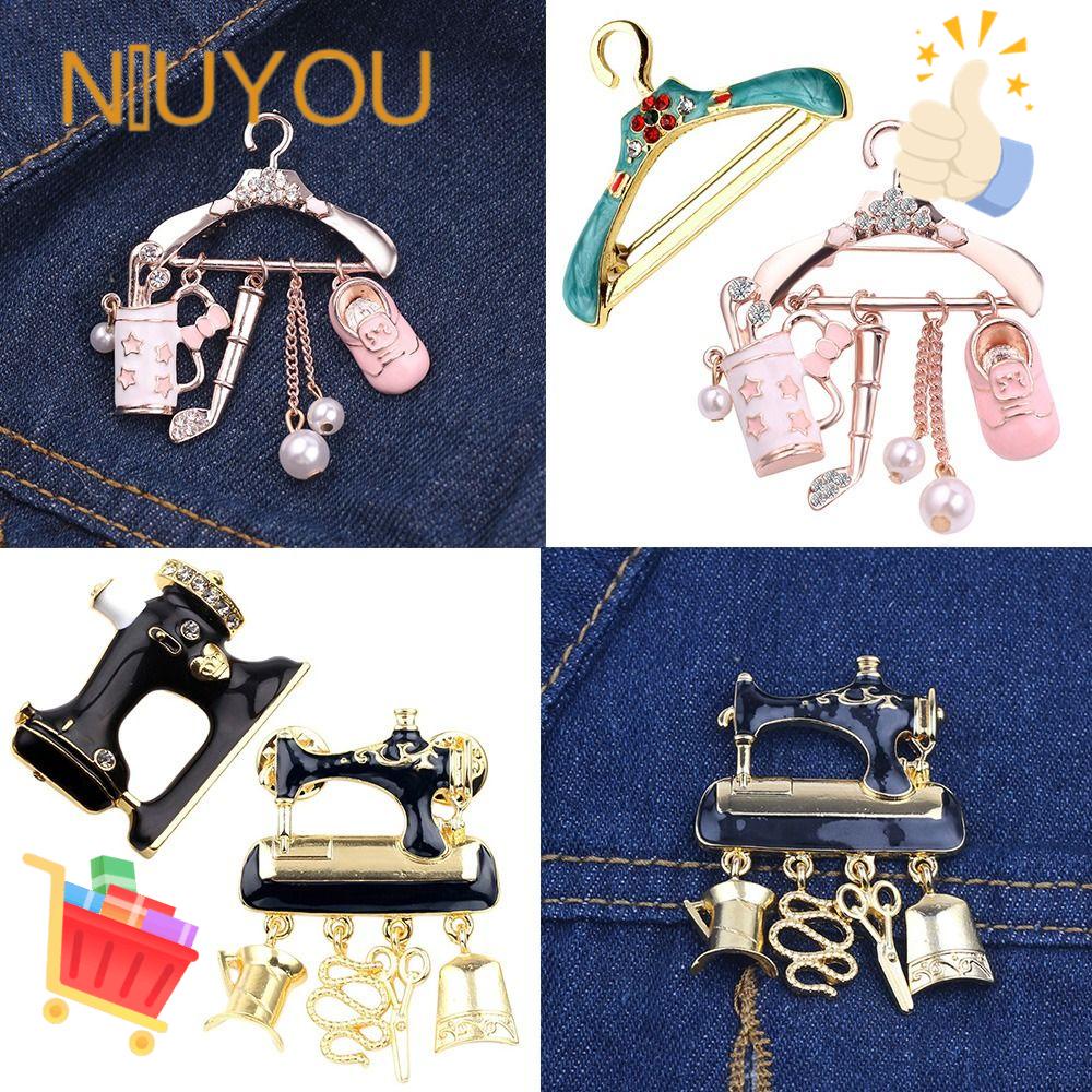 NIUYOU Ghim Cài Áo Kim Loại Tráng Men Thời Trang Cho Nữ