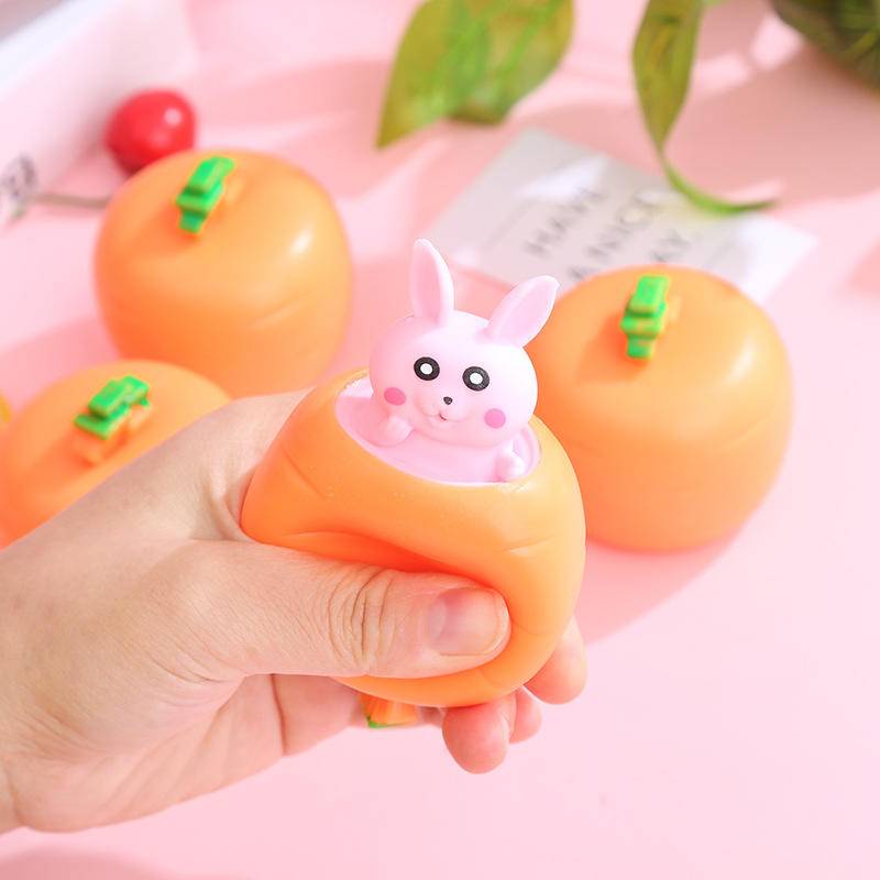 Đồ Chơi Xốp Squishy Giảm Stress Hình Thỏ Con Dễ Thương Cho Bé