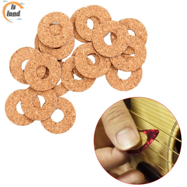 Bộ 5 Miếng Đệm 20 Miếng Dán Nút Bần Chống Trượt Chống Mồ Hôi Cho Đàn Guitar