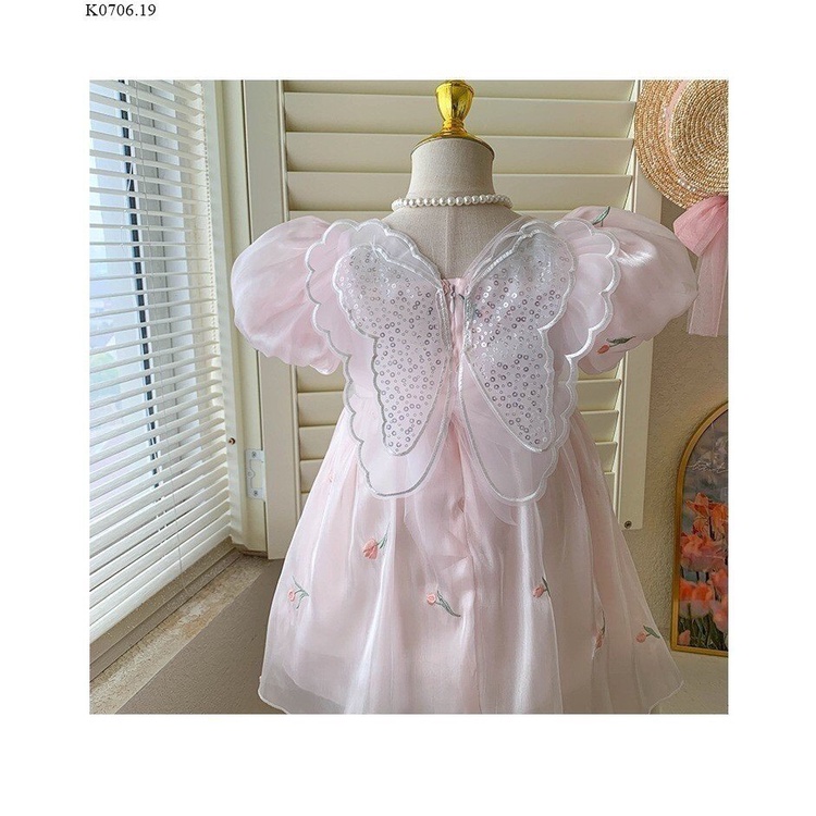 Váy voan tơ taffa cánh bướm