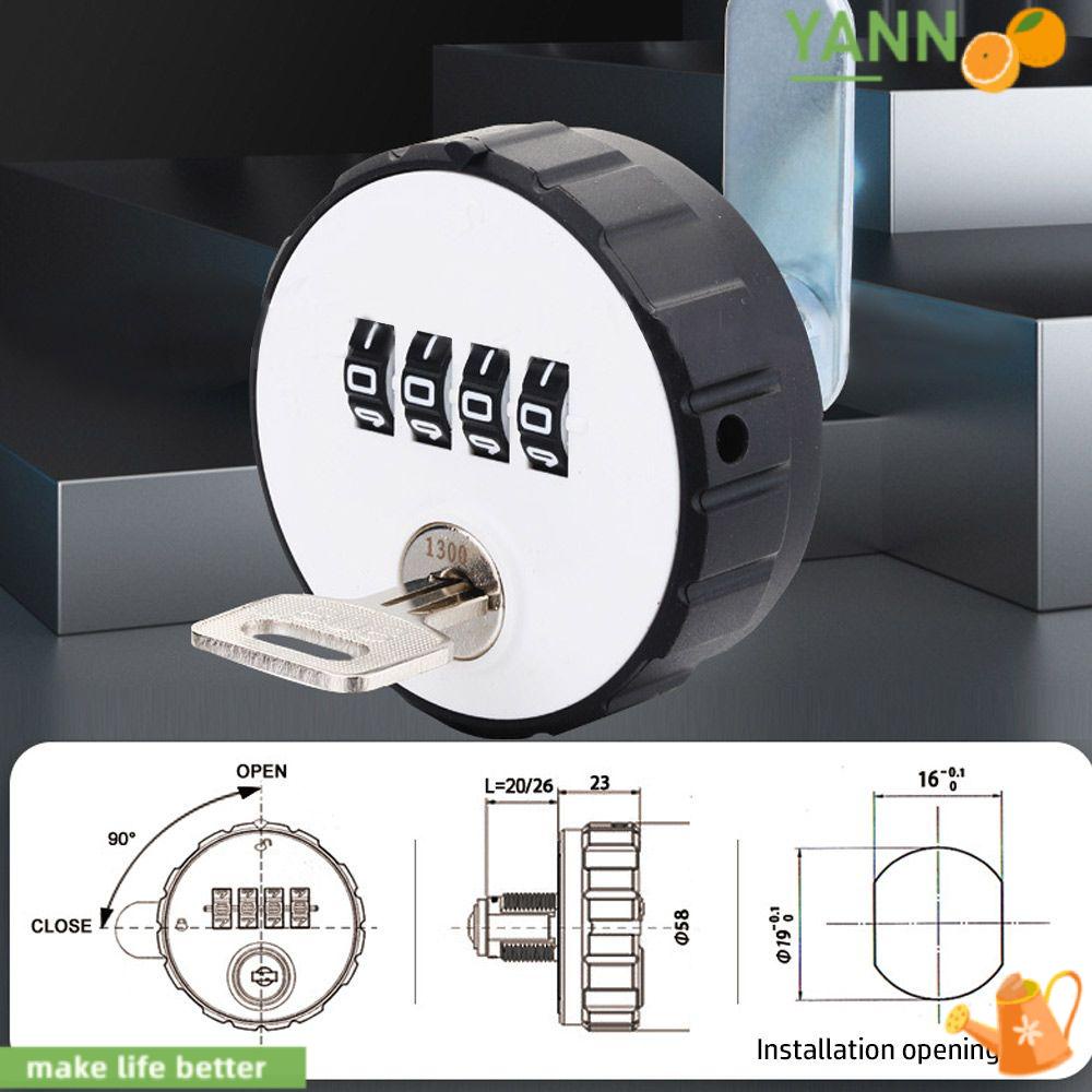YANN1 Ổ Khóa Cửa Tủ Chống Trộm Chất Lượng Cao Tiện Lợi Dễ Sử Dụng