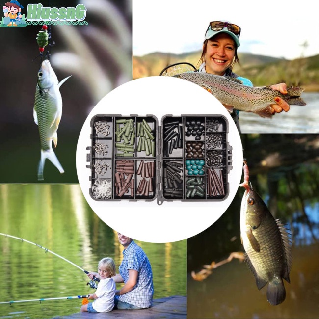 Hộp 183 Phụ Kiện Câu Cá Chuyên Dụng