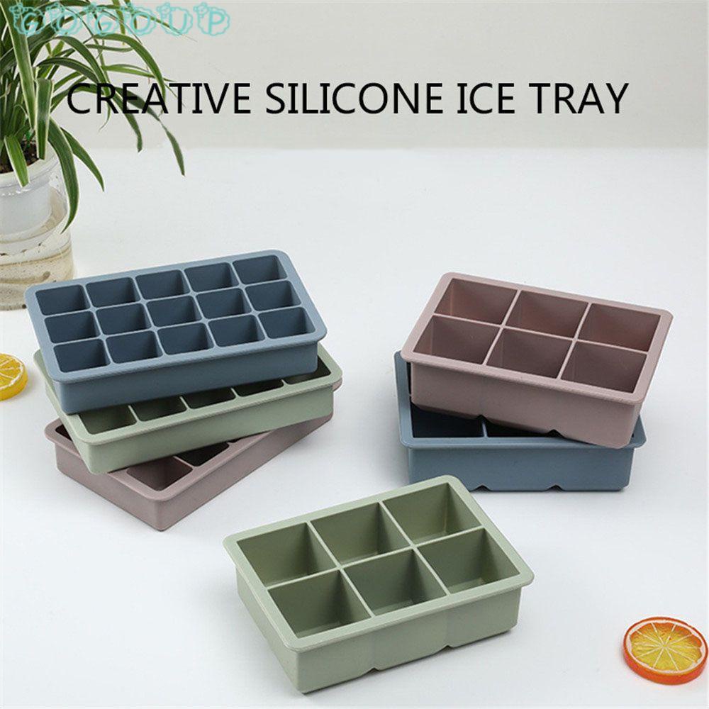 GOGOUP Khuôn Làm Đá 6 Ngăn Bằng Silicon Mềm Cho Quán Bar