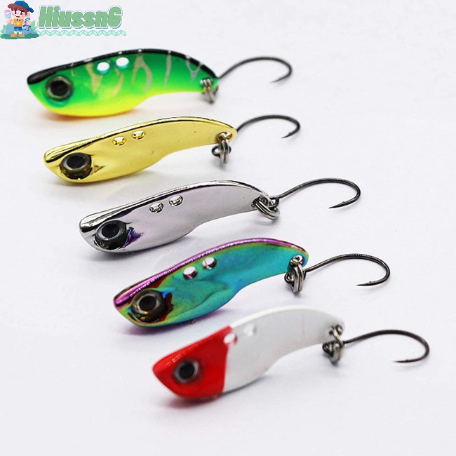 Mồi Câu Cá Mini Bằng Kim Loại Có Móc Câu Kích Thước 2.5g / 2.8cm