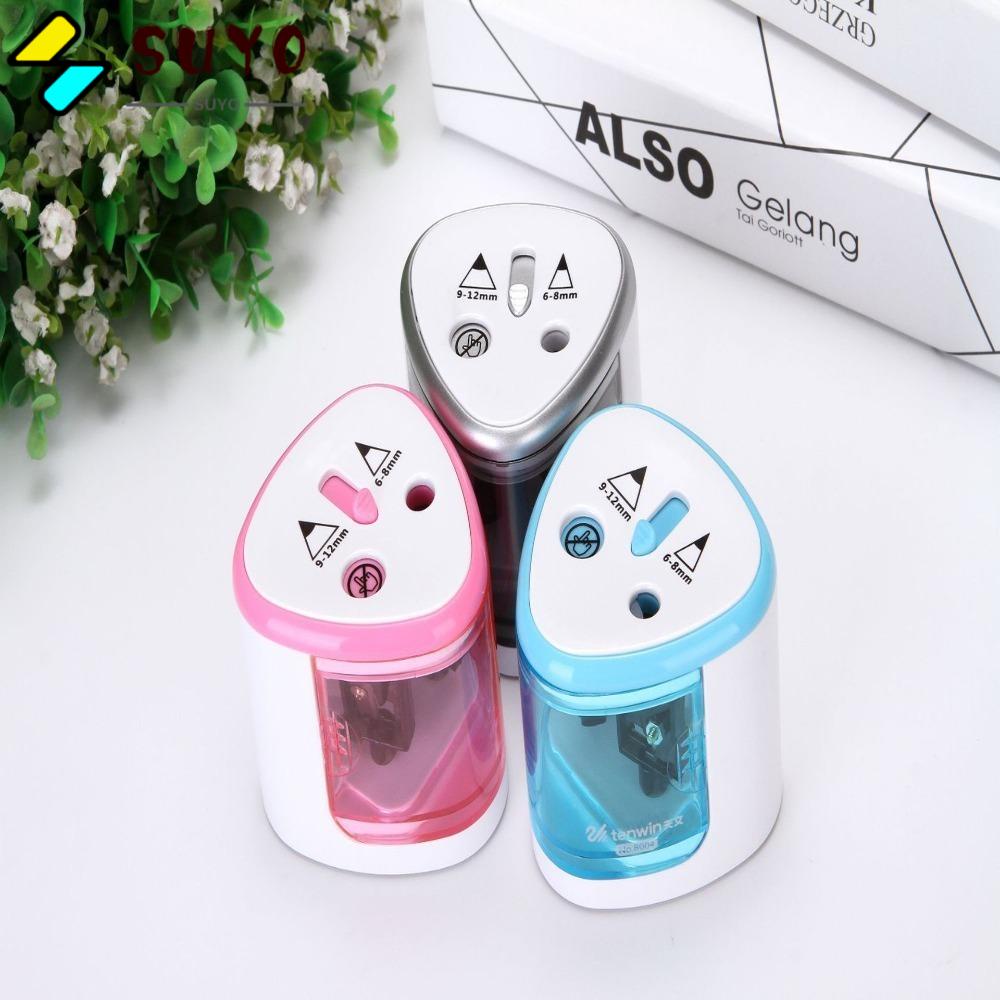 Đồ Chuốt Bút Chì Màu Hai Lỗ Bằng Nhựa Màu Sắc Xinh Xắn