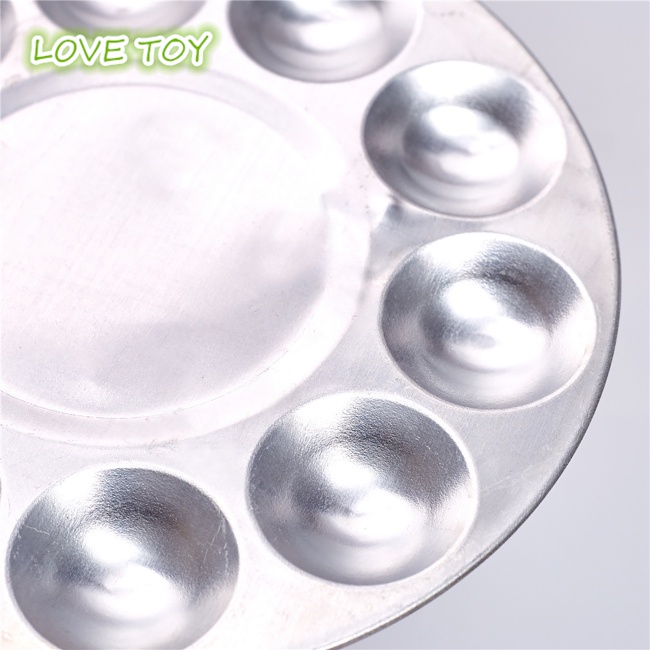 Set 2 Khay Tròn Đựng Màu Nước 10 Lỗ Chuyên Dụng Cho Họa Sĩ