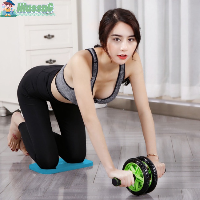 Con Lăn Tập Cơ Bụng 2 Bánh Xe Chống Trượt Tiện Lợi