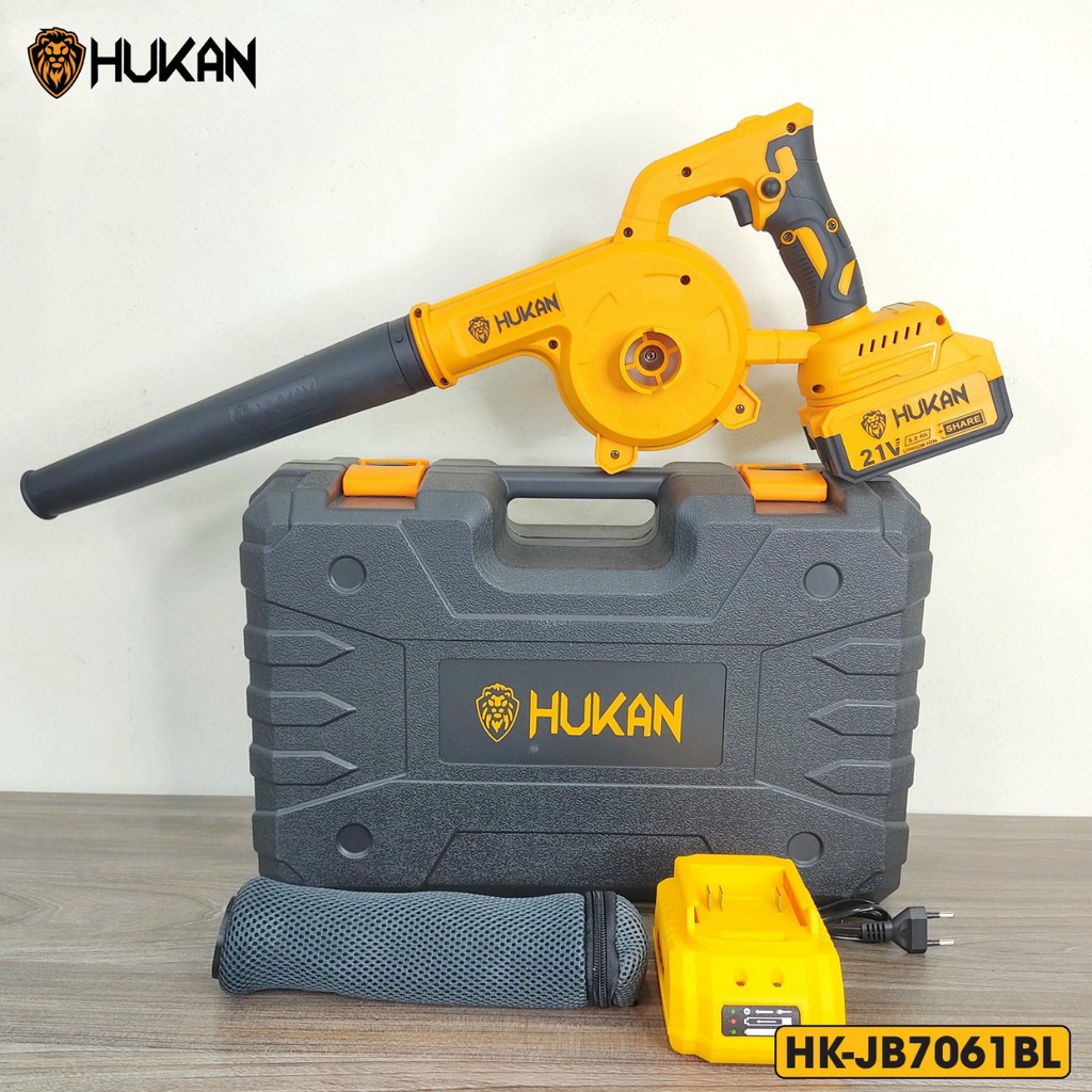 Máy Thổi và hút Bụi Pin HUKAN HK-JB7061BL - Máy thổi bụi pin Hukan 6 cấp độ điều chính gió - Bảo hành 12 tháng giá sĩ