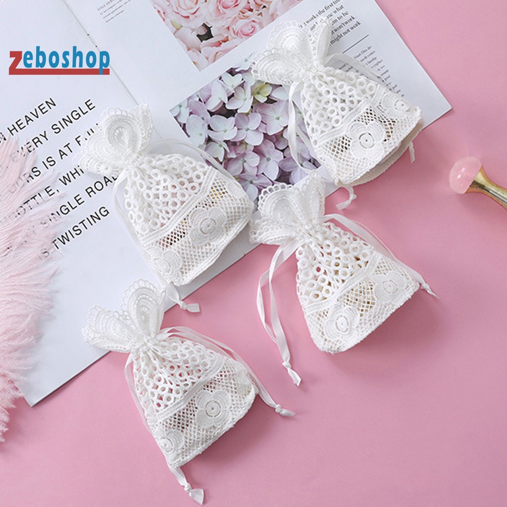 Set 5 Túi Dây Rút Cotton Lanh Sức Chứa Lớn Đựng Bánh Kẹo Quà Tặng Tiệc Tùng