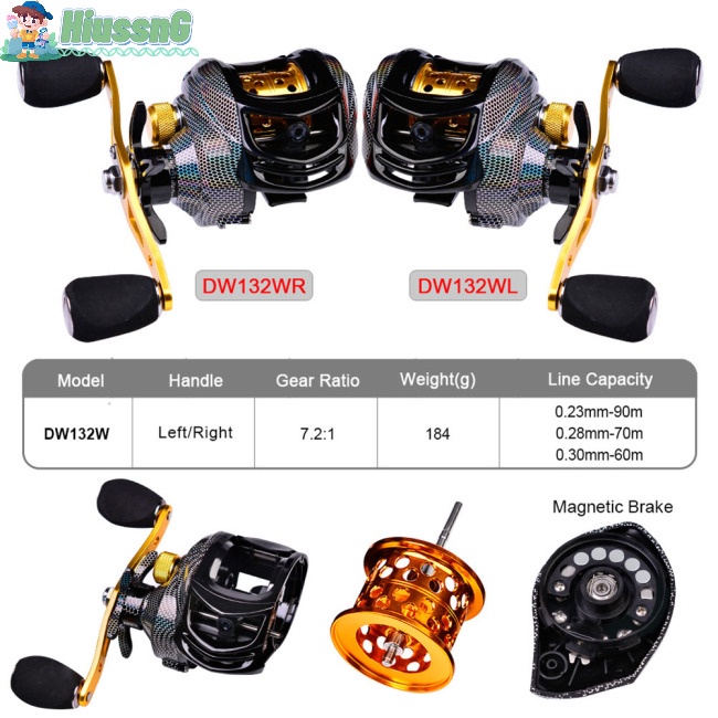 Máy Câu Cá 7.2: 1 18 + 1 Bb Tốc Độ Cao Vòng Bi 10kg