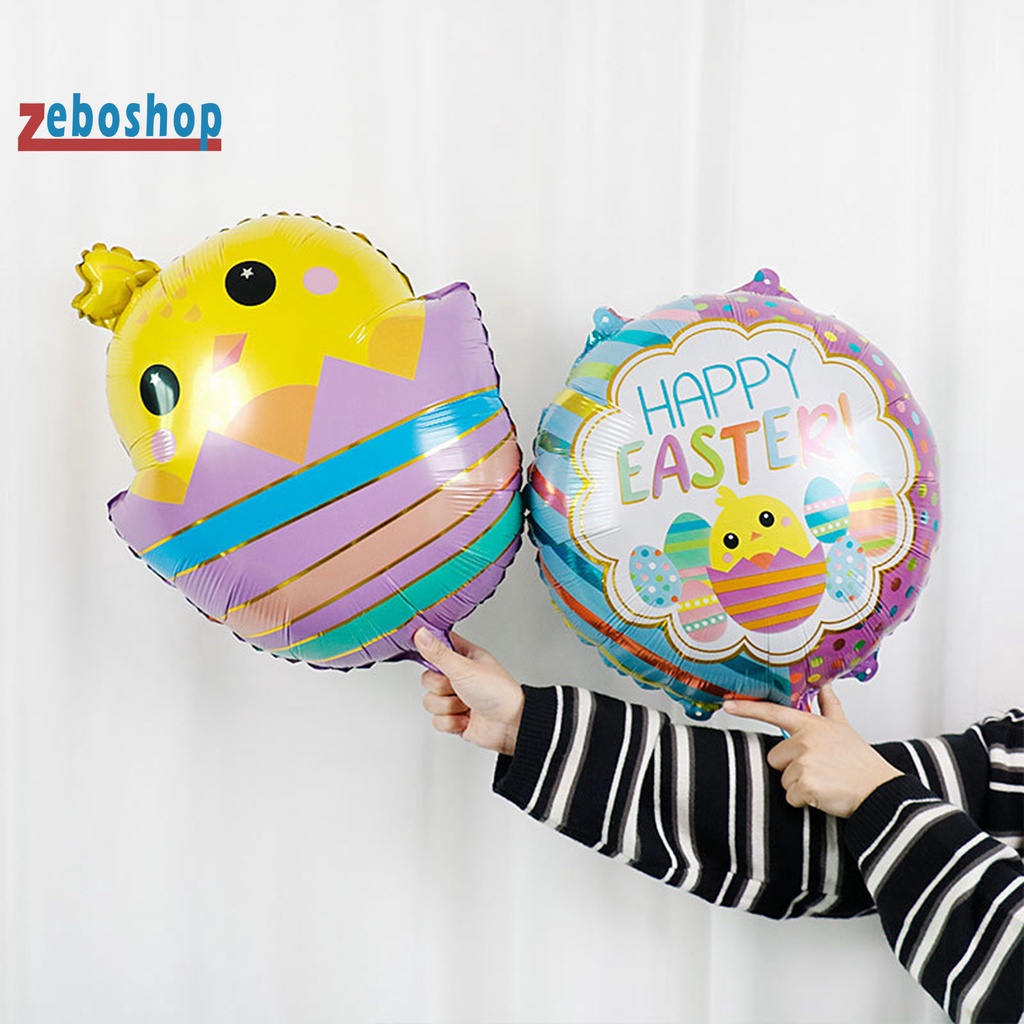 [ZEBO] 1 / 3 Bong Bóng Nhôm Hình Thỏ Hoạt Hình Màu Sáng Chống Nổ Trang Trí Nhà Cửa