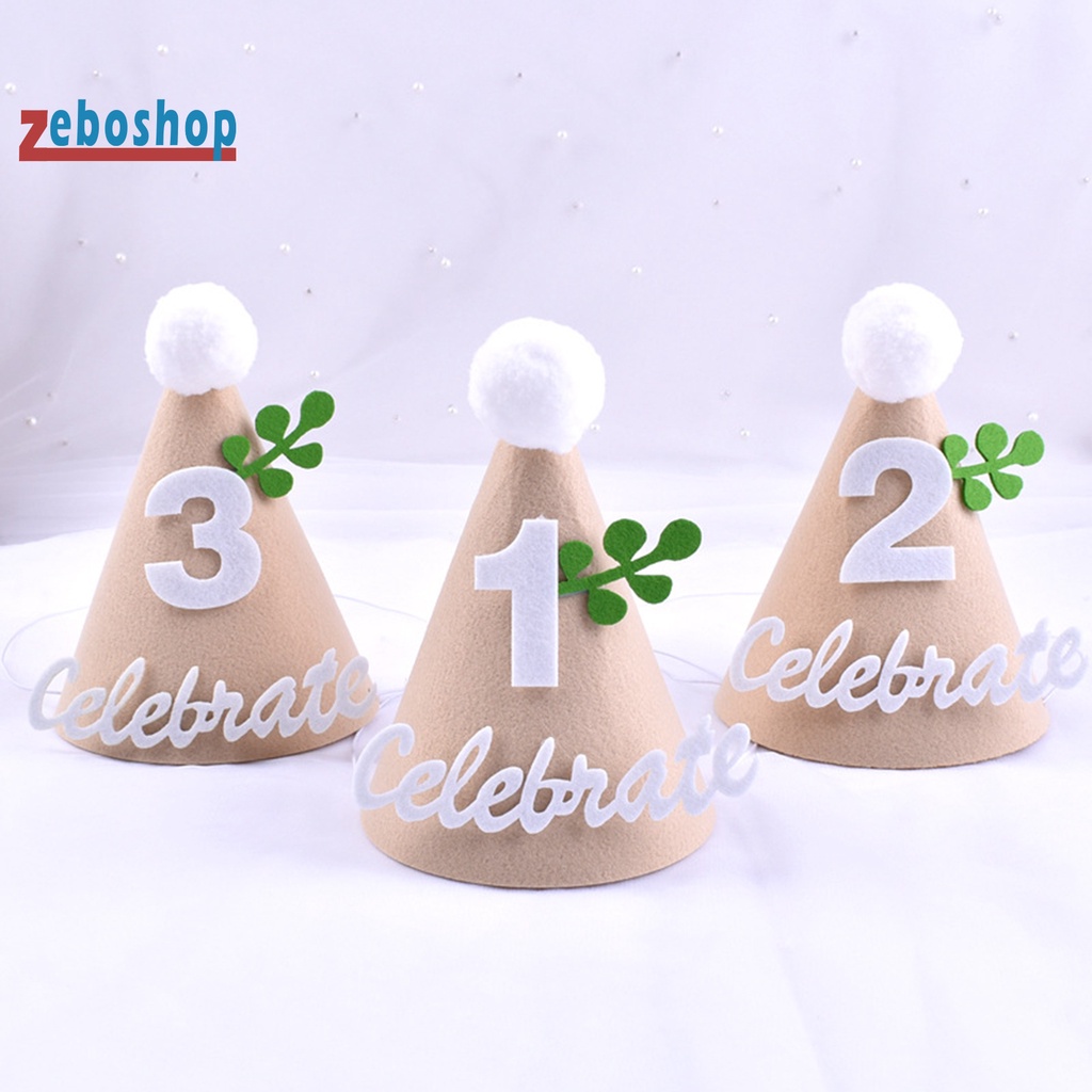 Mũ Hình Nón Handmade Co Giãn Thoải Mái Kích Thước 1 / 2 / 3 Tuổi Dùng Làm Đạo Cụ Chụp Ảnh Cho Bé Trai / Bé Gái
