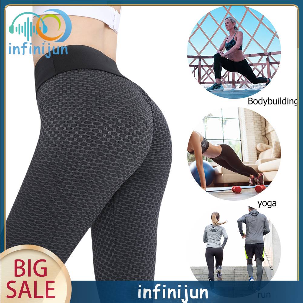 Quần Legging Thể Thao Lưng Cao Thoáng Khí Chống Nhăn Thời Trang Cho Nữ