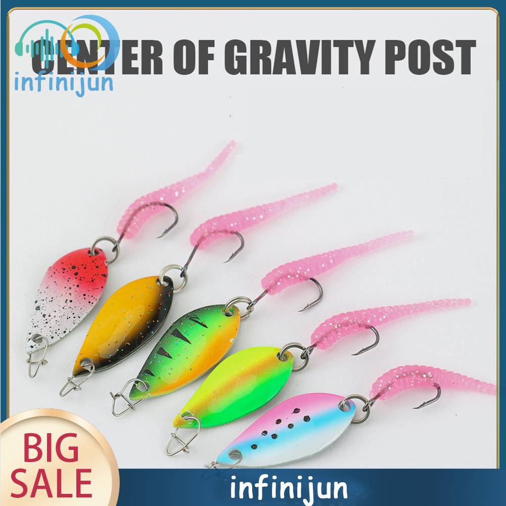 Hộp 10 Mồi Câu Cá Nhân Tạo Có Lưỡi Câu