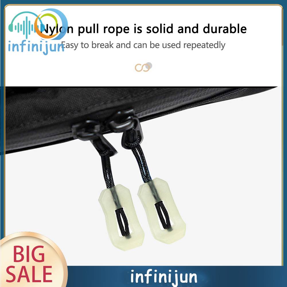 Set 5 / 10 Dây Khóa Kéo Dạ Quang Chống Thất Lạc Tiện Dụng