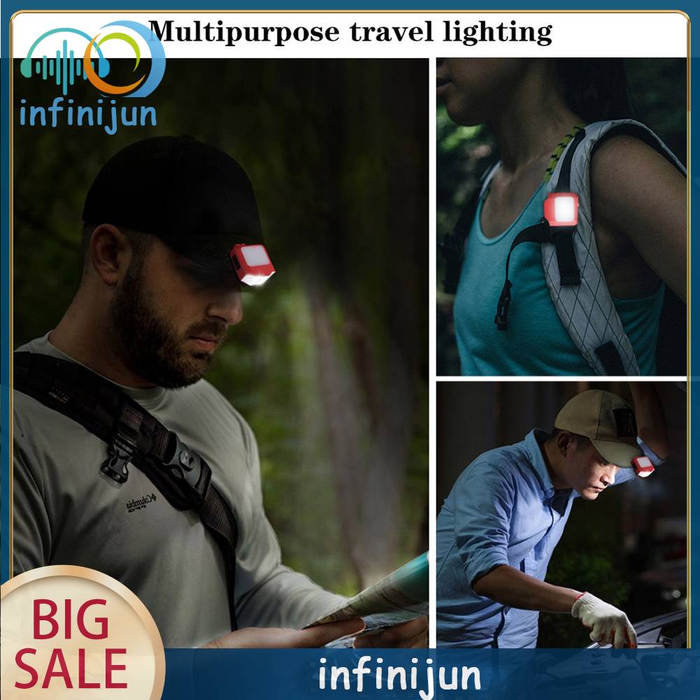 Đèn LED Đeo Trán COB 6 Chế Độ Có Thể Sạc Lại Dùng Cắm Trại Ngoài Trời