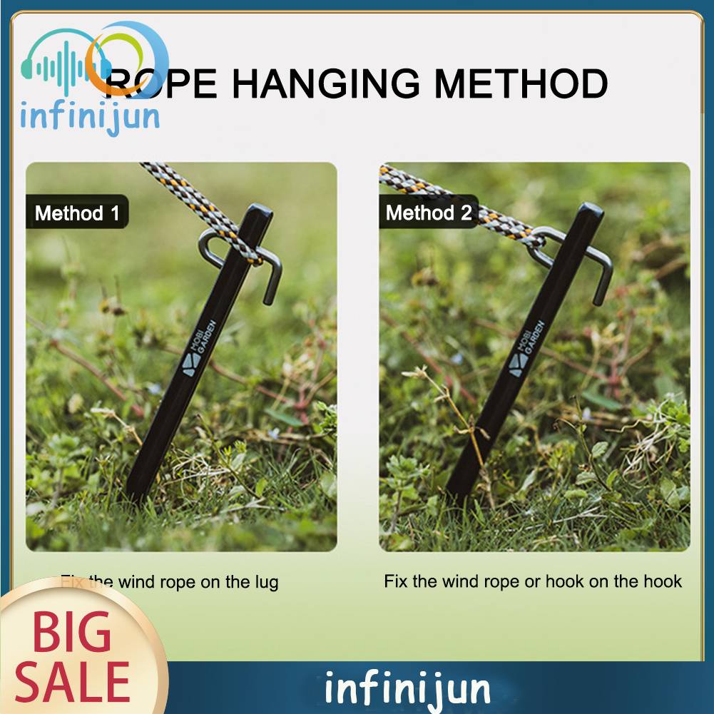 Đinh Cắm Trại Bằng Hợp Kim Nhôm Chất Lượng Cao