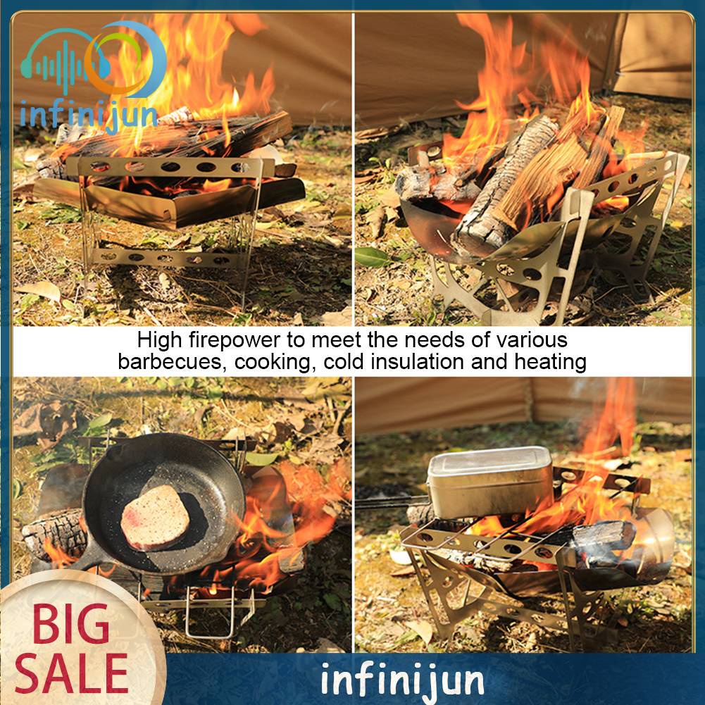 Vỉ Nướng BBQ Bằng Thép Không Gỉ Có Thể Gấp Gọn Tiện Dụng