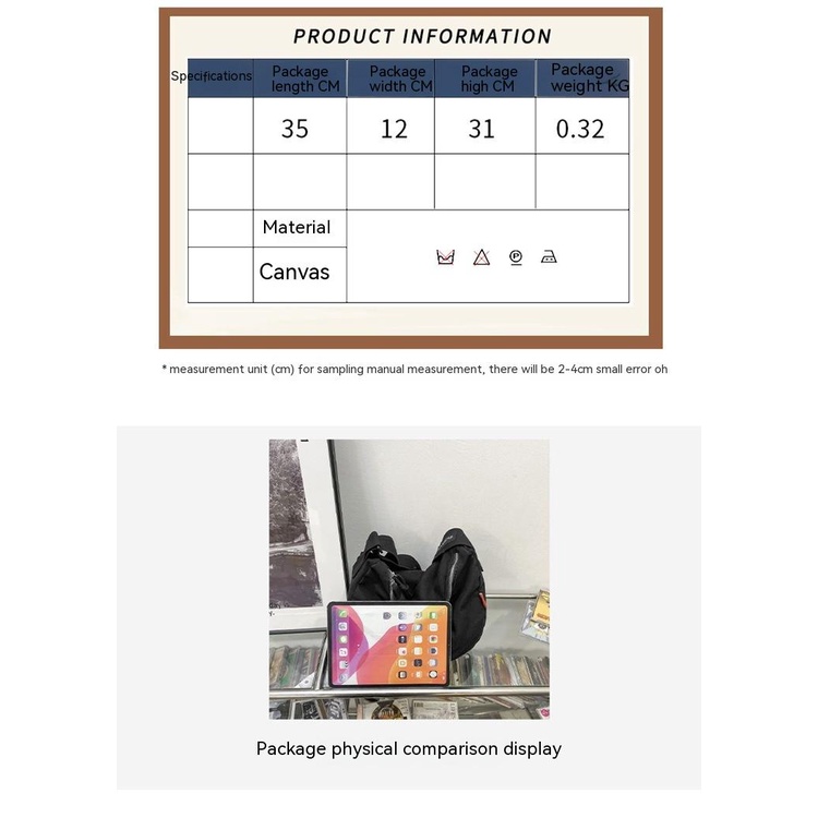 Túi Xách Canvas Sức Chứa Lớn Phong Cách Nhật Bản Đơn Giản Cho Nữ