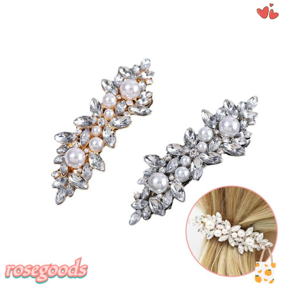 ROSE Kẹp Tóc Trang Sức Cho Cô Dâu Ngày Cưới
