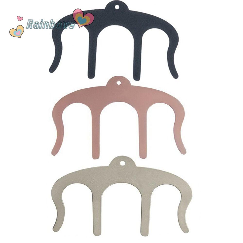 Bộ 3 Kẹp Kim Loại Hình Chữ M Màu Cầu Vồng Dùng Đánh Dấu Trang Sách Tiện Dụng