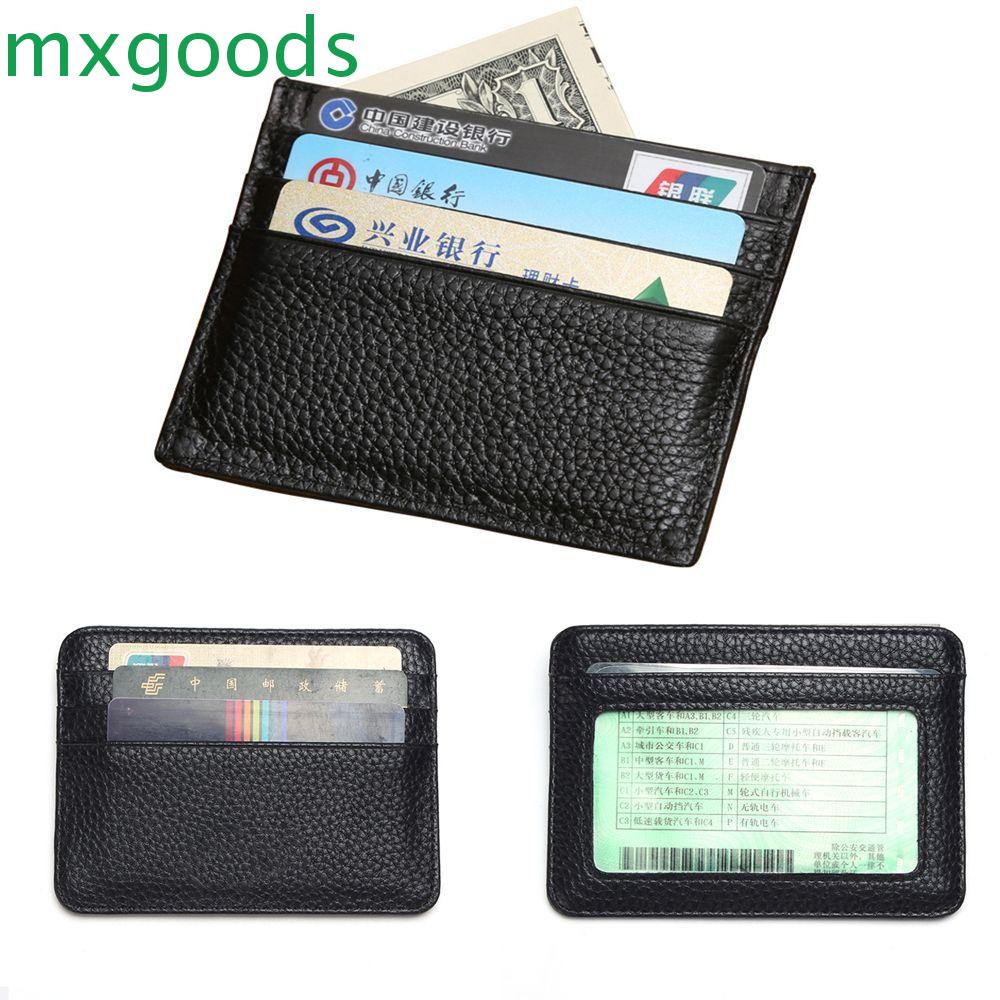 MXGOODS Ví Đựng Thẻ Thiết Kế Mỏng Cao Cấp Thời Trang