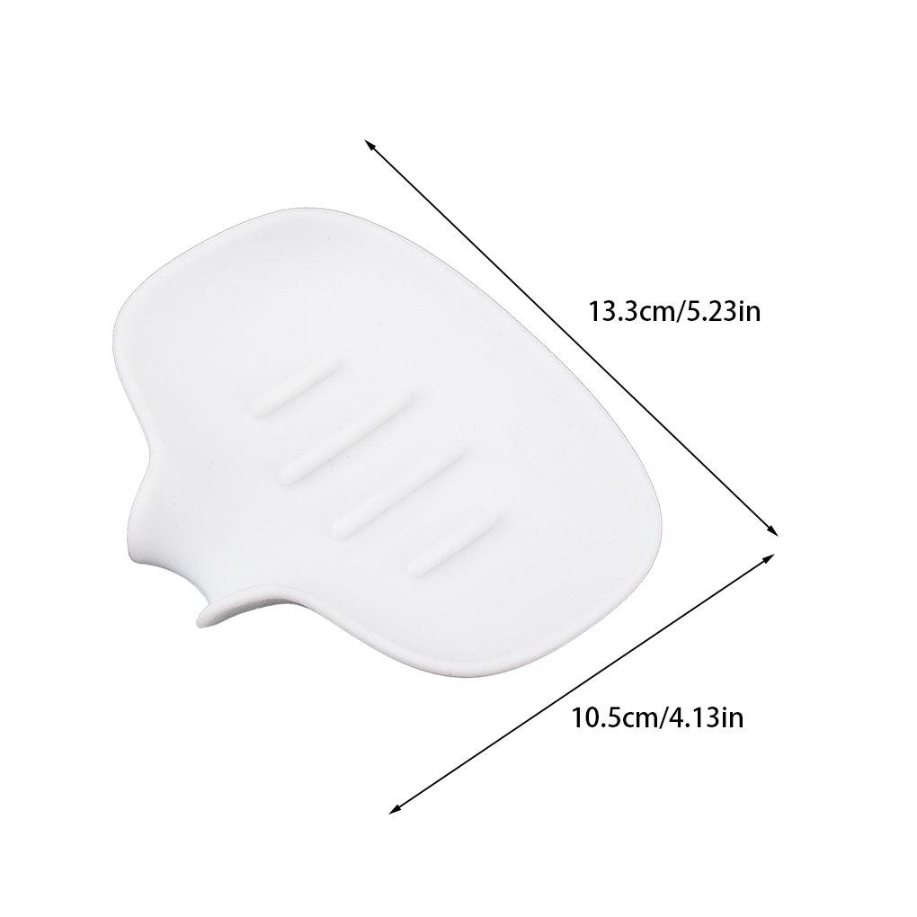 Đĩa Đựng Xà Phòng Bằng Silicone PP Có Giác Hút Sành Điệu Dễ Ráo Nước Cho Nhà Tắm