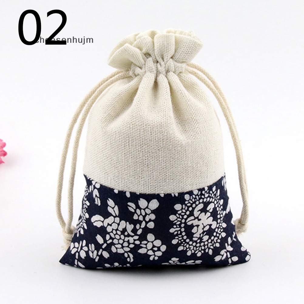Bộ 2 Túi Đựng Trang Sức Bằng Vải Cotton Handmade Độc Đáo Tiện Dụng
