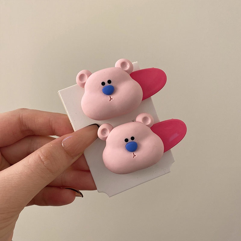 Kẹp Tóc Ngang Hình Gấu Dễ Thương Cho Nữ