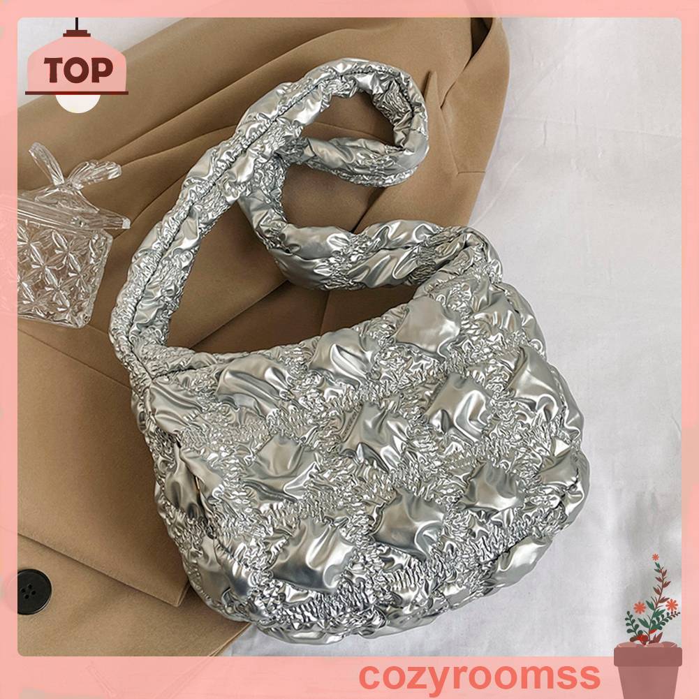 Túi Xách Đeo Vai Có Đệm Nylon Kiểu Dáng Đơn Giản Thanh Lịch Dành Cho Nữ