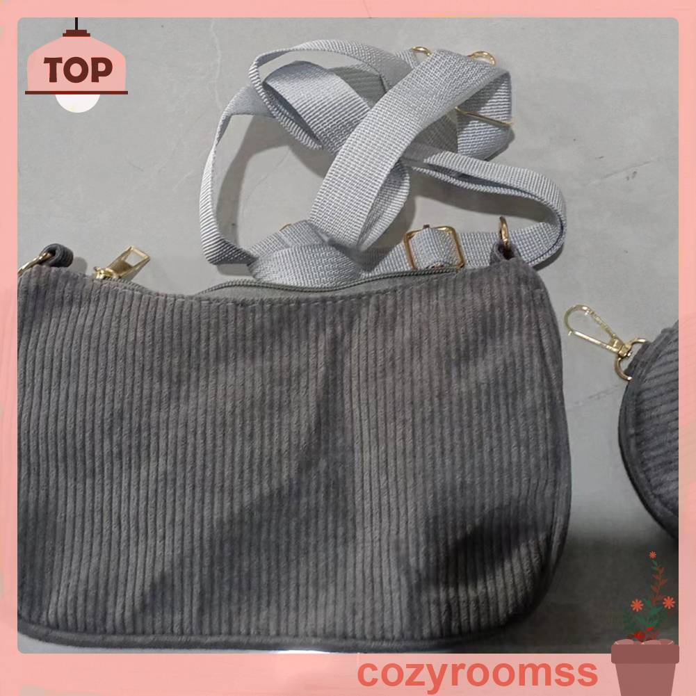 Túi Đeo Vai Bằng Vải Canvas Bền Bỉ Chống Trầy Xước Cho Nữ